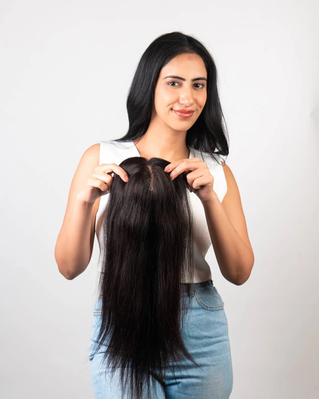 Lace Topper Hair Extensions to cover Thinning Hair Women