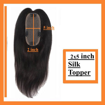 2x5 Inch Scalp Topper for Women