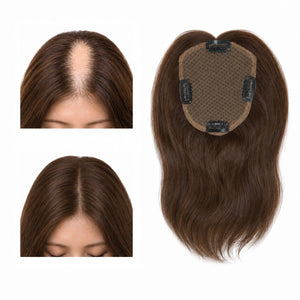 4 x 5 Inch Hair Toppers for Receding Front Hairline for Women