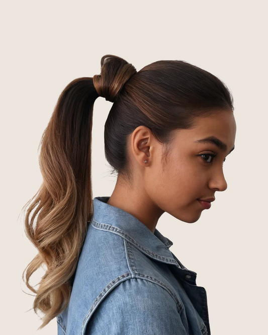 Hair Ponytails Ombre