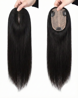 2x5 Inch Human Hair Topper for Women Natural Scalp Coverage Cadenza Hair