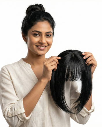 Hair Topper with Bang