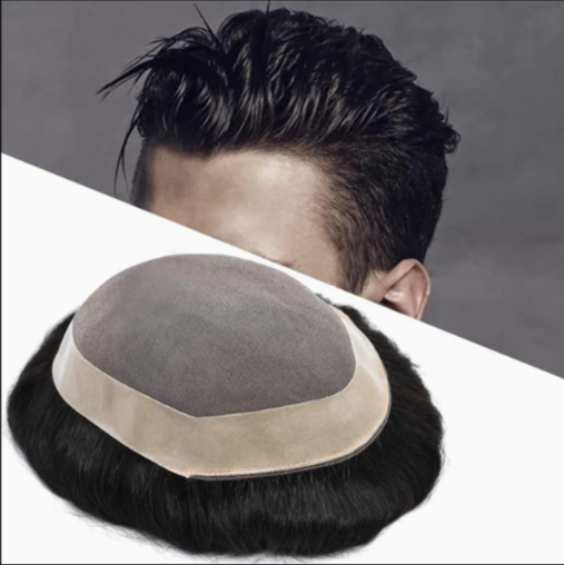 Men Hair Patch to cover hair loss and baldness (8X6)